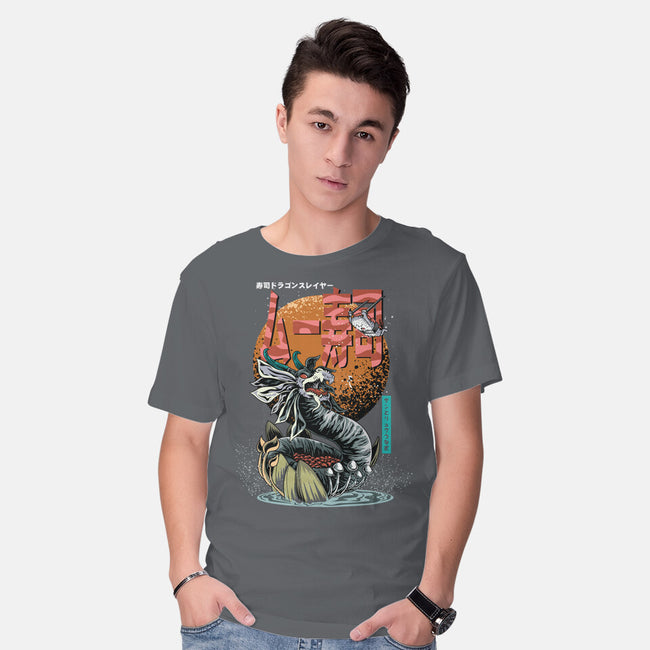 Dragon Sushi Slayer-Mens-Basic-Tee-Kladenko