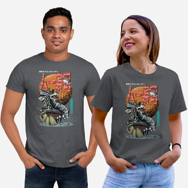 Dragon Sushi Slayer-Unisex-Basic-Tee-Kladenko