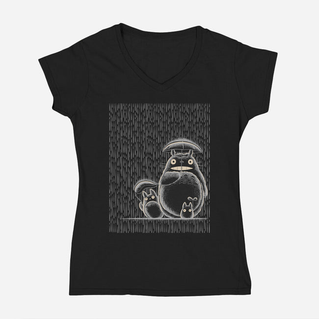 Rainy Day-Womens-V-Neck-Tee-rmatix