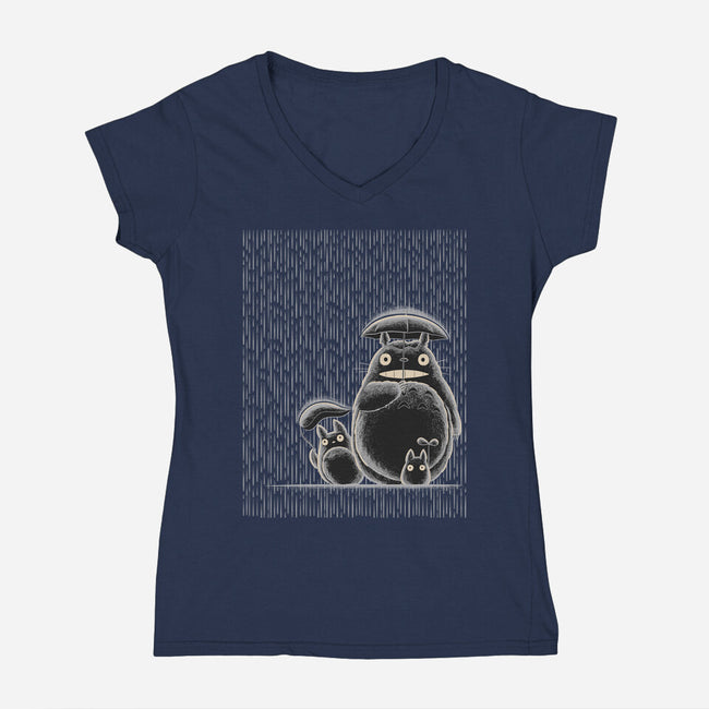 Rainy Day-Womens-V-Neck-Tee-rmatix