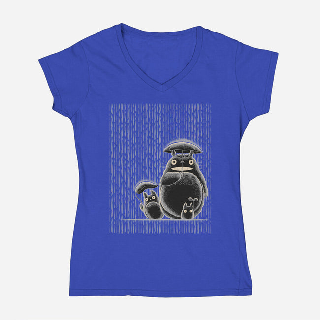 Rainy Day-Womens-V-Neck-Tee-rmatix