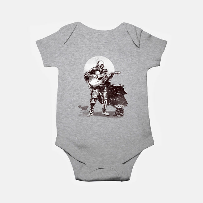 The Mandolinian-Baby-Basic-Onesie-kharmazero