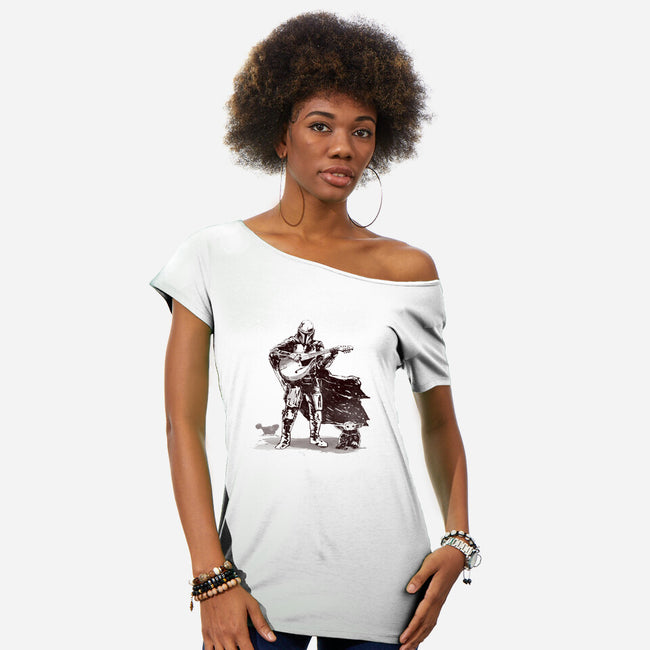 The Mandolinian-Womens-Off Shoulder-Tee-kharmazero