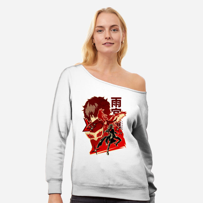 Code Name Joker-Womens-Off Shoulder-Sweatshirt-hypertwenty