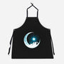 Kitten Moon Night-Unisex-Kitchen-Apron-Vallina84