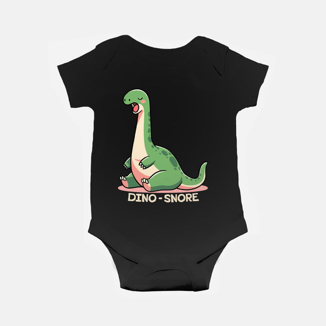 Dino-snore-Baby-Basic-Onesie-fanfreak1