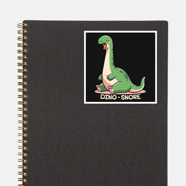 Dino-snore-None-Glossy-Sticker-fanfreak1