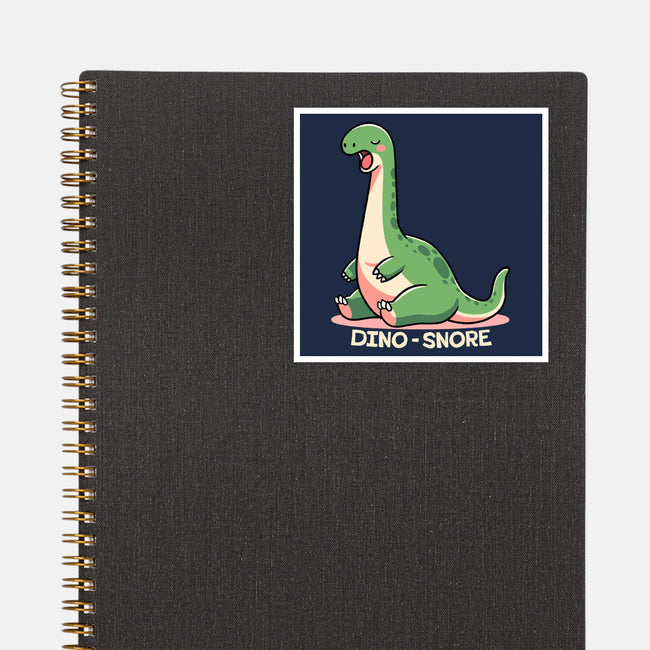 Dino-snore-None-Glossy-Sticker-fanfreak1