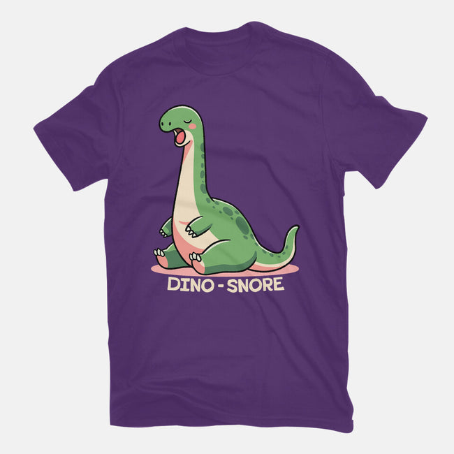 Dino-snore-Womens-Fitted-Tee-fanfreak1