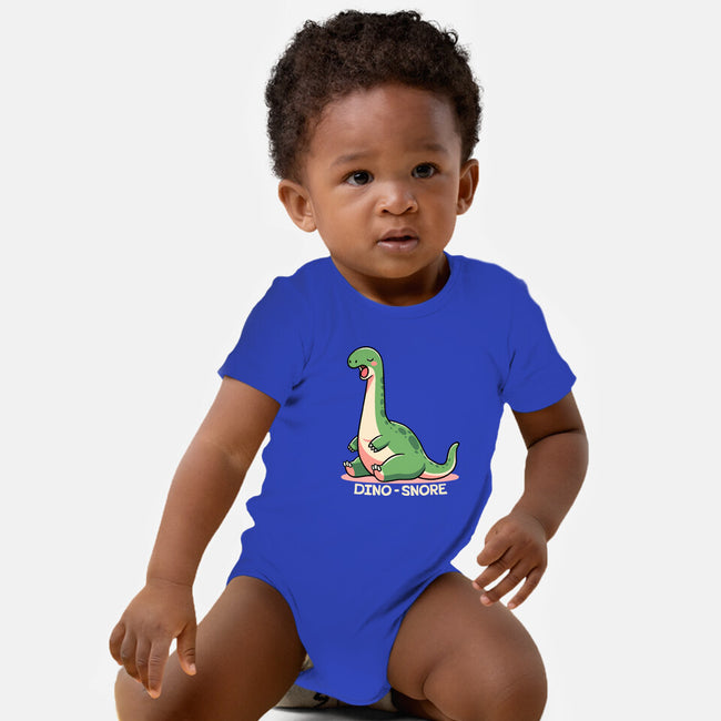 Dino-snore-Baby-Basic-Onesie-fanfreak1