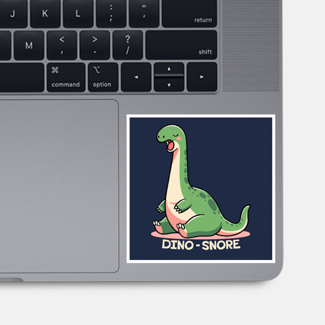 Dino-snore-None-Glossy-Sticker-fanfreak1