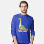 Dino-snore-Mens-Long Sleeved-Tee-fanfreak1