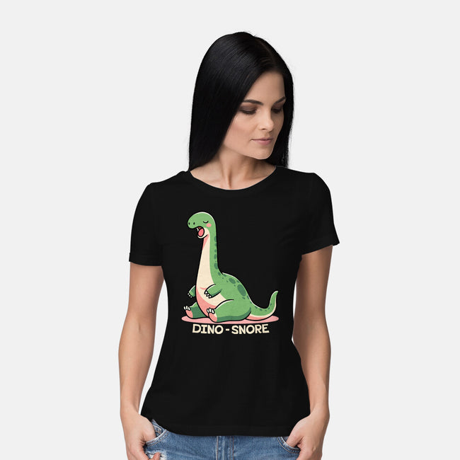 Dino-snore-Womens-Basic-Tee-fanfreak1