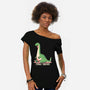 Dino-snore-Womens-Off Shoulder-Tee-fanfreak1