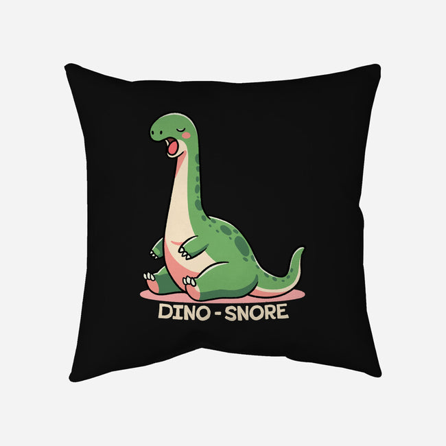 Dino-snore-None-Removable Cover-Throw Pillow-fanfreak1