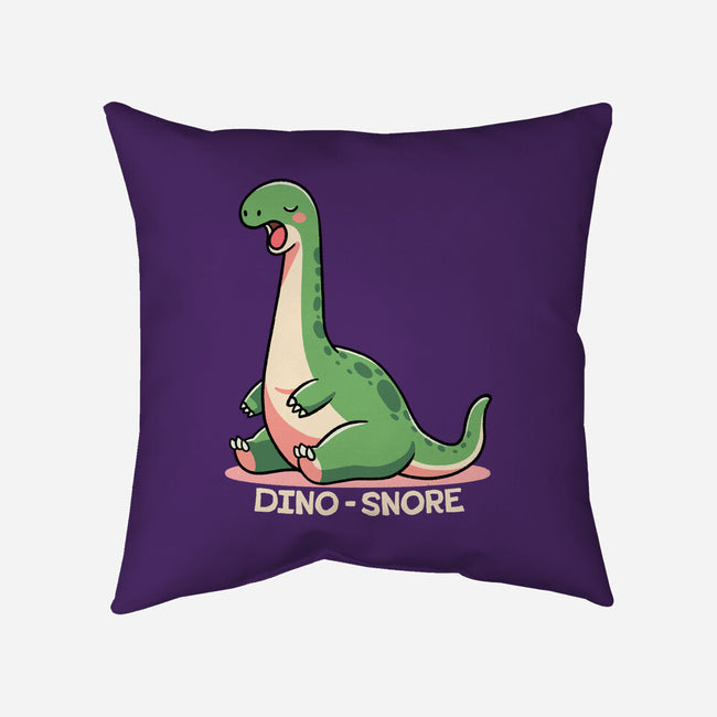 Dino-snore-None-Removable Cover-Throw Pillow-fanfreak1