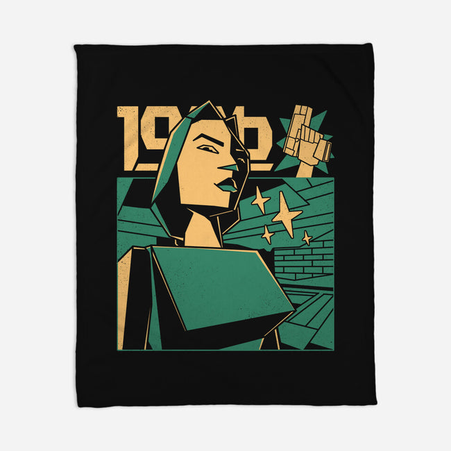 Polygonal Archeologist-None-Fleece-Blanket-estudiofitas