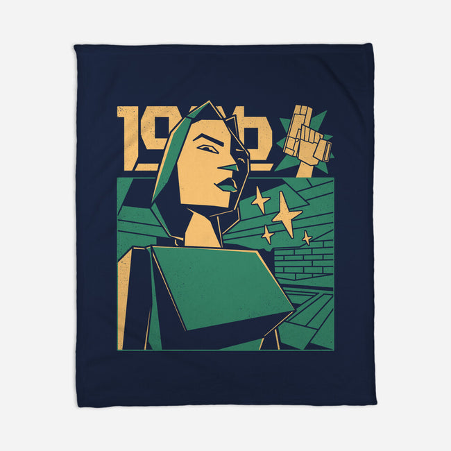 Polygonal Archeologist-None-Fleece-Blanket-estudiofitas