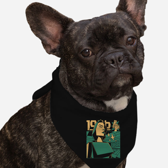 Polygonal Archeologist-Dog-Bandana-Pet Collar-estudiofitas