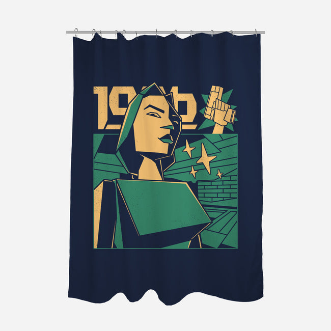 Polygonal Archeologist-None-Polyester-Shower Curtain-estudiofitas