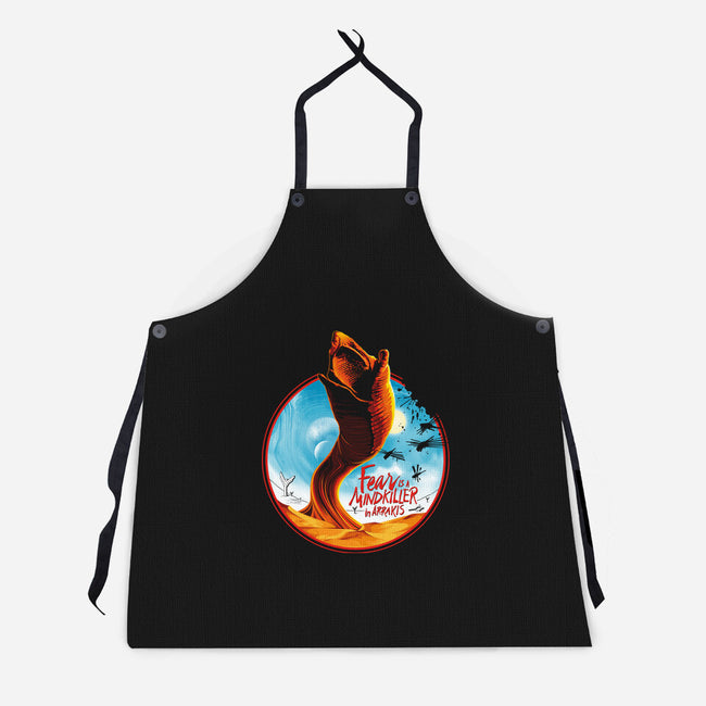 Mindkiller In Arrakis-Unisex-Kitchen-Apron-CappO