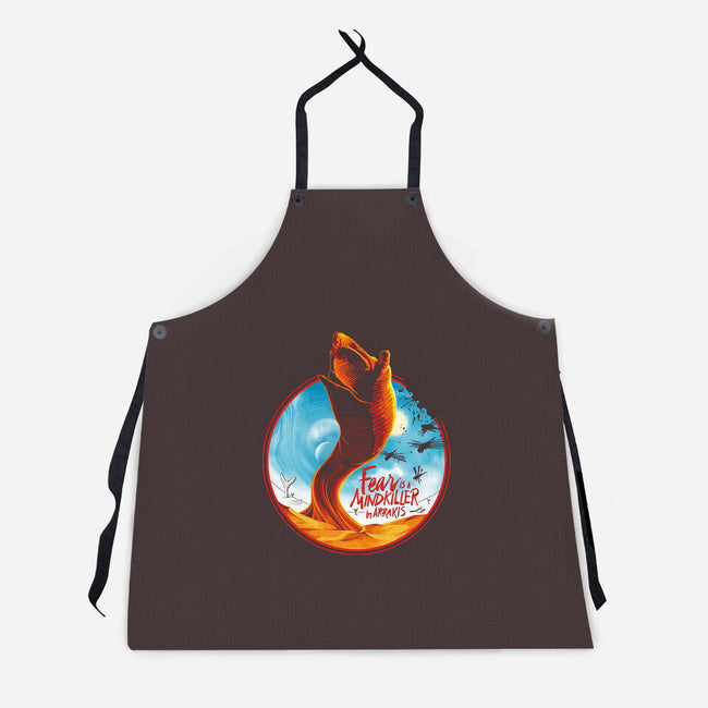 Mindkiller In Arrakis-Unisex-Kitchen-Apron-CappO