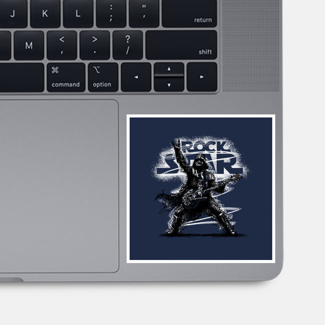 Rock Star Vader-None-Glossy-Sticker-alnavasord