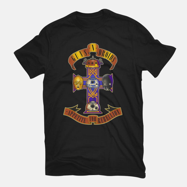 Guns N Droids-Mens-Basic-Tee-retrodivision