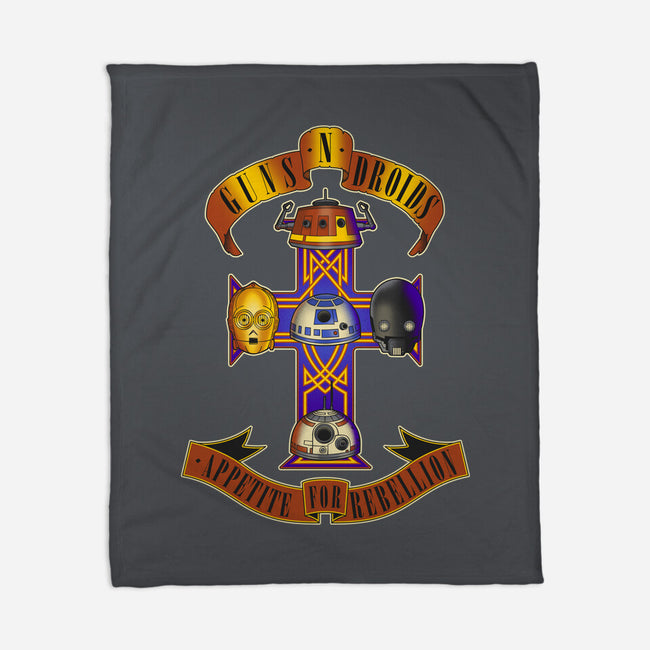 Guns N Droids-None-Fleece-Blanket-retrodivision