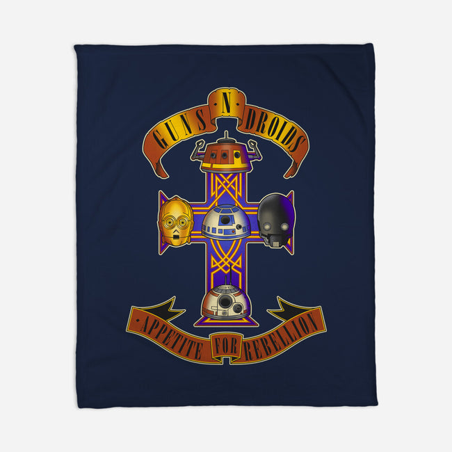 Guns N Droids-None-Fleece-Blanket-retrodivision