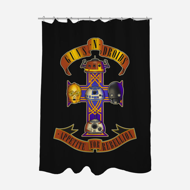 Guns N Droids-None-Polyester-Shower Curtain-retrodivision