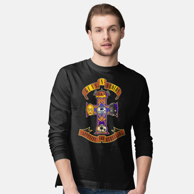 Guns N Droids-Mens-Long Sleeved-Tee-retrodivision