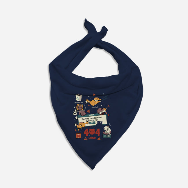 Too Many Cats Alert-Dog-Bandana-Pet Collar-Heyra Vieira