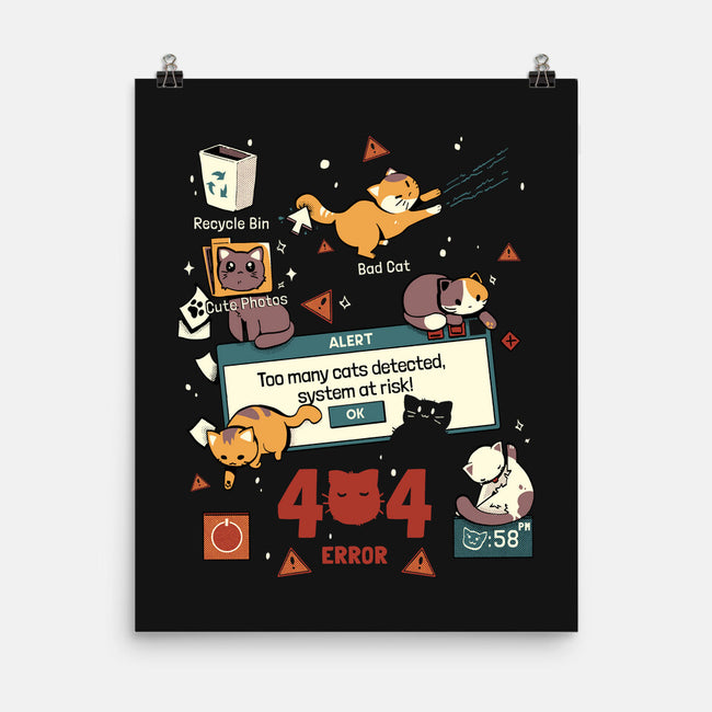 Too Many Cats Alert-None-Matte-Poster-Heyra Vieira