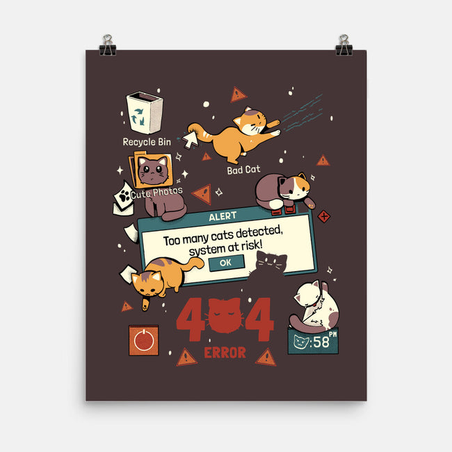 Too Many Cats Alert-None-Matte-Poster-Heyra Vieira