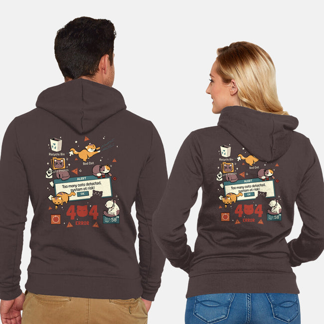 Too Many Cats Alert-Unisex-Zip-Up-Sweatshirt-Heyra Vieira