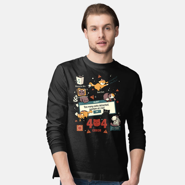 Too Many Cats Alert-Mens-Long Sleeved-Tee-Heyra Vieira