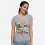 Too Many Cats Alert-Womens-V-Neck-Tee-Heyra Vieira