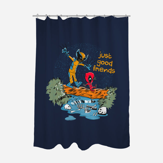 Just Good Friends-None-Polyester-Shower Curtain-Gleydson Barboza