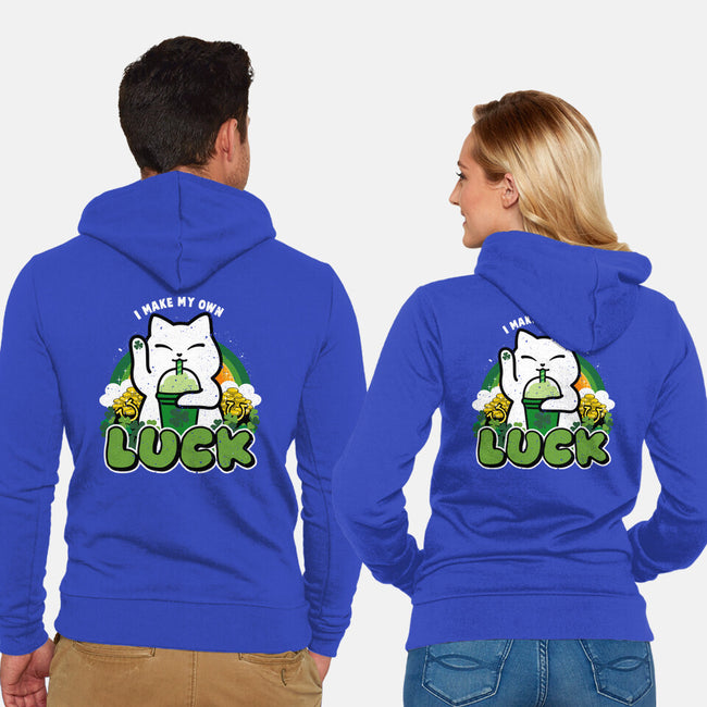 I Make My Own Luck-Unisex-Zip-Up-Sweatshirt-bloomgrace28