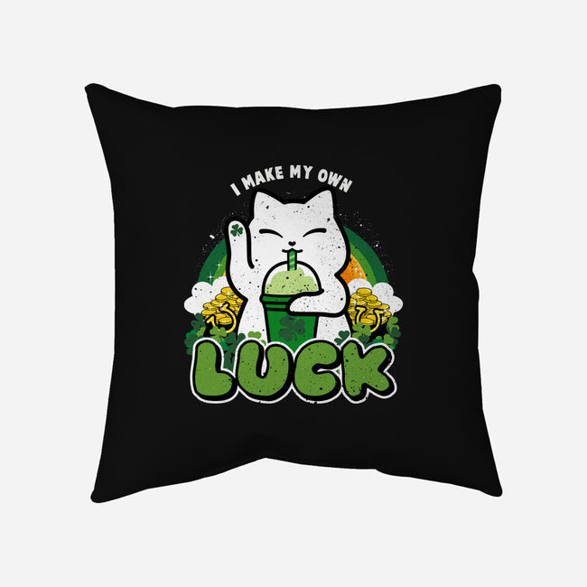 I Make My Own Luck-None-Removable Cover-Throw Pillow-bloomgrace28