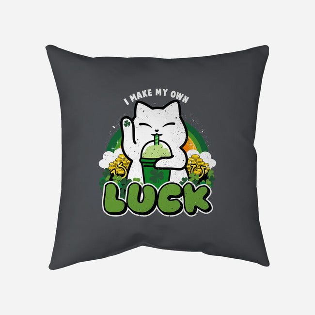 I Make My Own Luck-None-Removable Cover-Throw Pillow-bloomgrace28