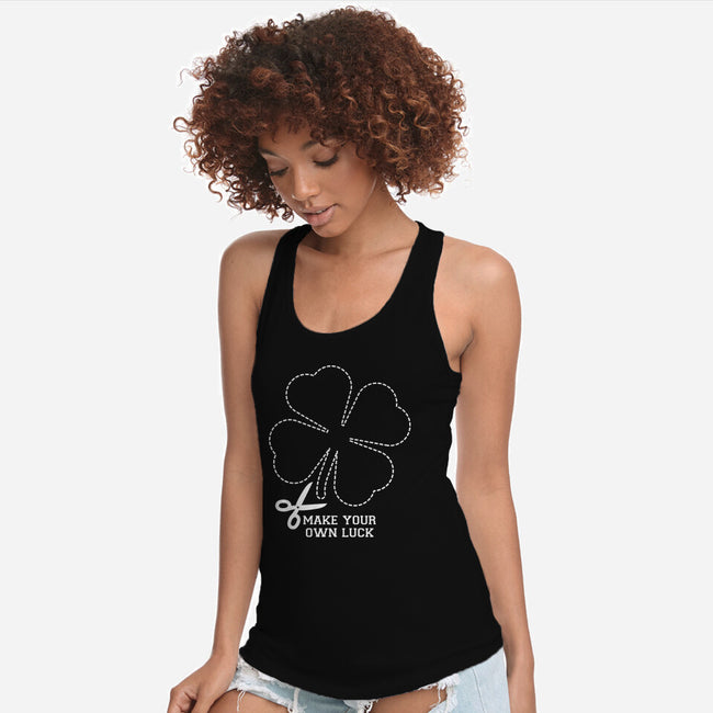 Make Your Own Luck-Womens-Racerback-Tank-rocketman_art