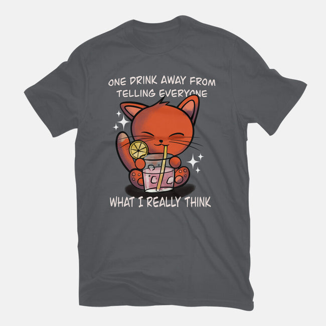 One Drink Away-Mens-Premium-Tee-fanfabio