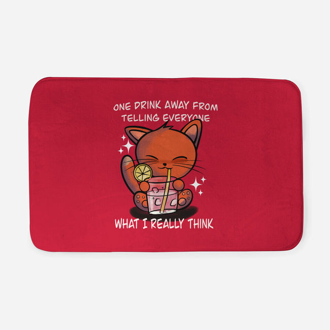 One Drink Away-None-Memory Foam-Bath Mat-fanfabio