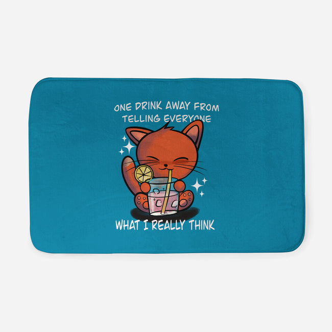 One Drink Away-None-Memory Foam-Bath Mat-fanfabio