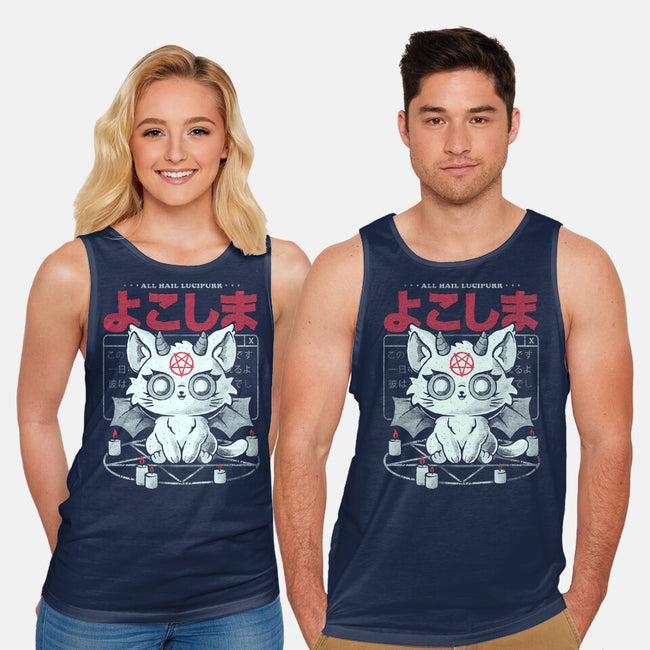 All Hail Lucipurr-Unisex-Basic-Tank-eduely