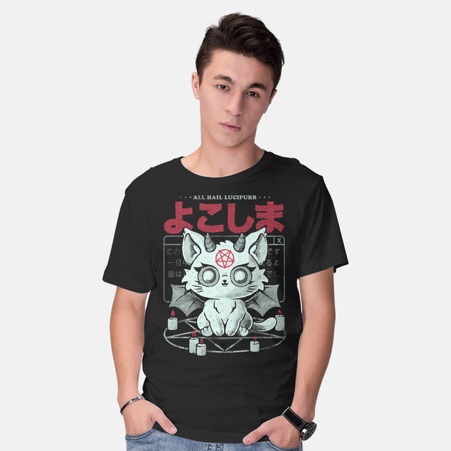 All Hail Lucipurr-Mens-Basic-Tee-eduely