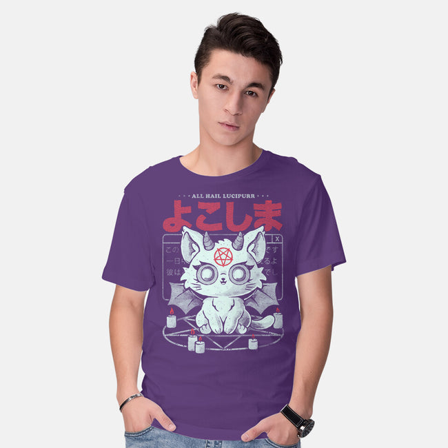 All Hail Lucipurr-Mens-Basic-Tee-eduely