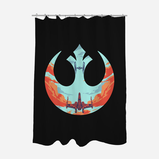 Rebel Fighter-None-Polyester-Shower Curtain-RamenBoy